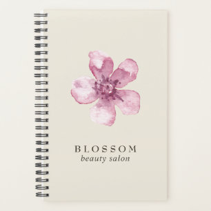 Agenda Empresa de flores de cerejeira rosa Elegante