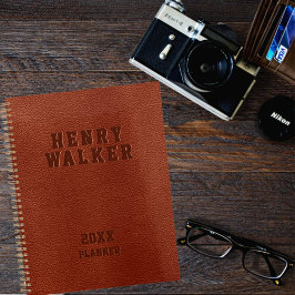 Agenda Empresas personalizadas, com o título Brown Vegan 