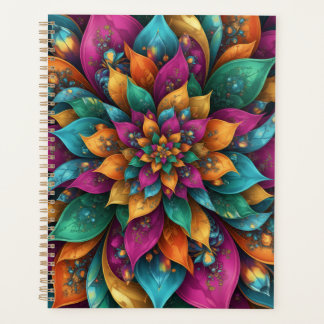 Agenda Enchanted Flora Gold Watercolor Botanical 