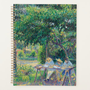 Agenda Enfants attablés dans le jardin Camille Pissarro