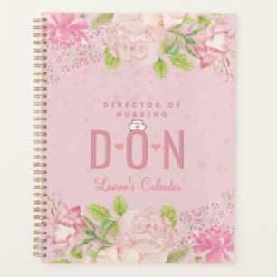 Agenda Enfermeira DON Planner de Diário Floral Personali