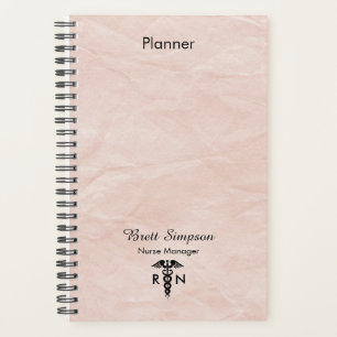 Agenda Enfermeiro profissional rosa personalizado