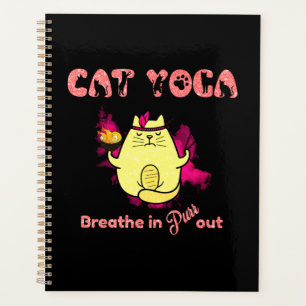 Agenda Engraçado Cat Yoga