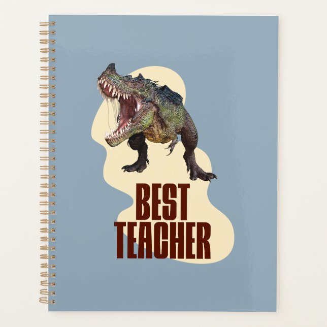 Agenda Engraçado Dinossaur Dino Melhor Professora (Frente)