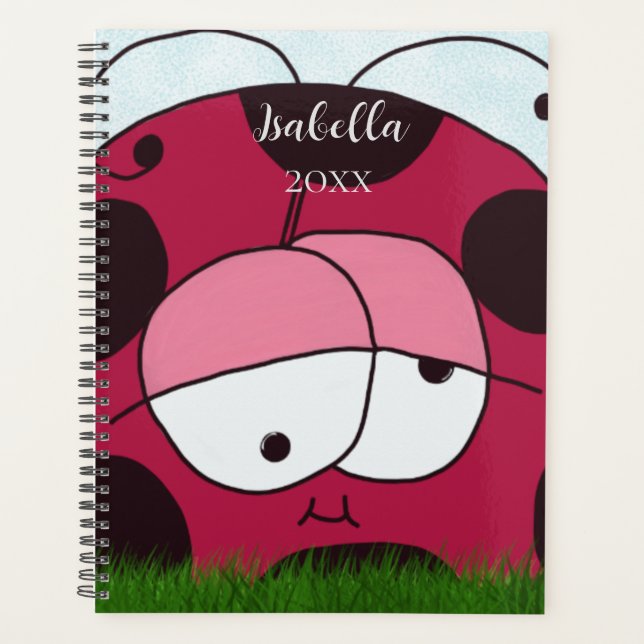 Agenda Engraçado e Chubby Ladybug (Frente)