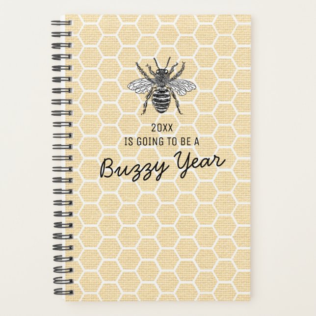 Agenda Engraçado Honeycomb Busy Bee 2026 (Frente)