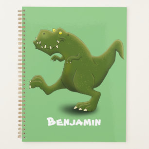 Agenda Engraçado humor de desenho animado de T rex dinoss