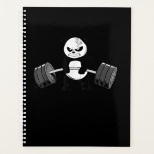 Agenda Engraçado Panda Workout Kitten Gym Deadlifpower