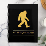 Agenda Engraçado Pé Grande Sagatchin Sasquatch<br><div class="desc">presente divertido para qualquer um. Para alterar a cor do Pé-Grande,  basta pressionar o botão Personalizar e escolher qualquer cor.</div>