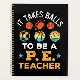 Agenda Engraçado que leva bolas para ser professor de edu