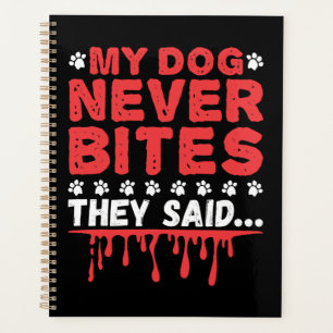 Agenda Engraçado Vet Tech Meu Cachorro Nunca Mordeu
