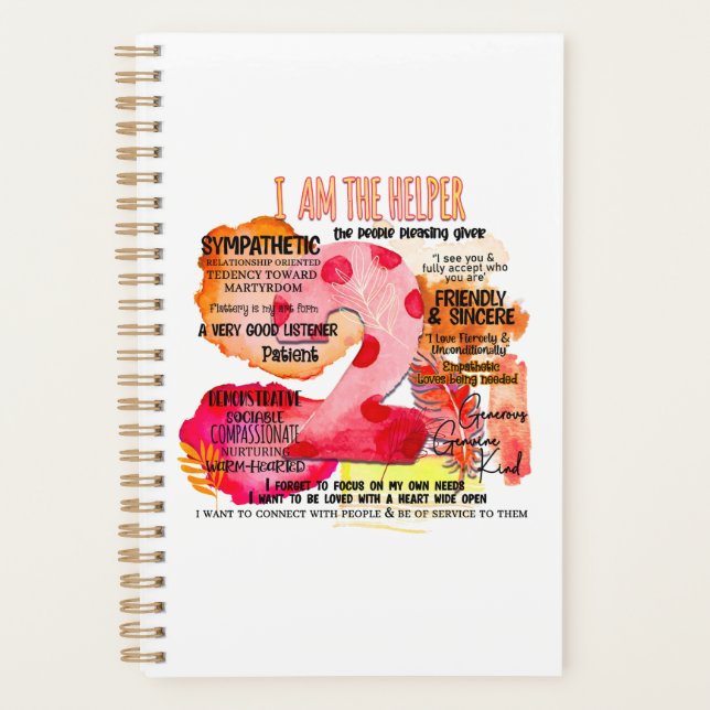 Agenda Enneagram Tipo 2 - Eu Sou O Auxiliar (Frente)
