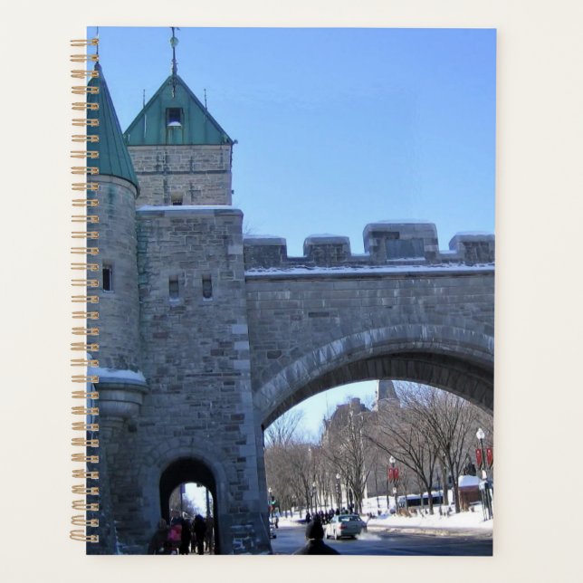 Agenda Entrada na Cidade Velha do Quebec, Quebec, Canadá (Frente)