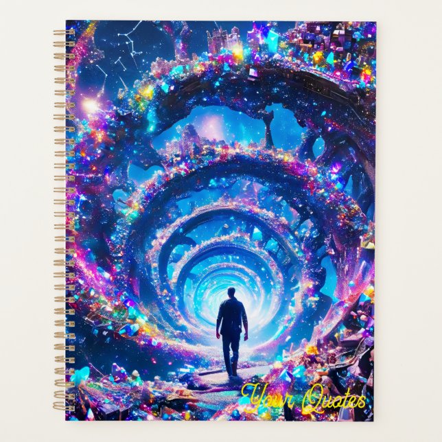 Agenda Entrando no Túnel de Gemas Místicas do Infinito (Frente)