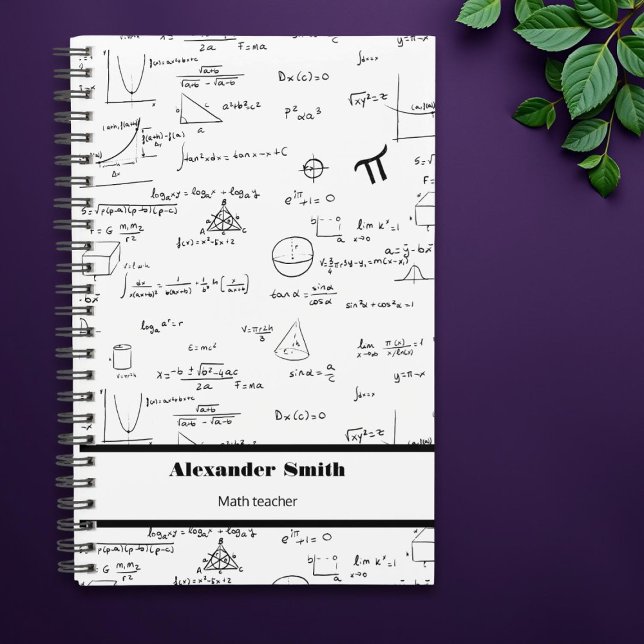 Agenda Equações de Matemática Branca Preta (Criador carregado)