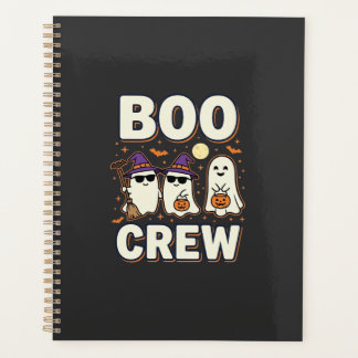 Agenda Equipe Boo Fantasmas de Halloween Design Vetorial_