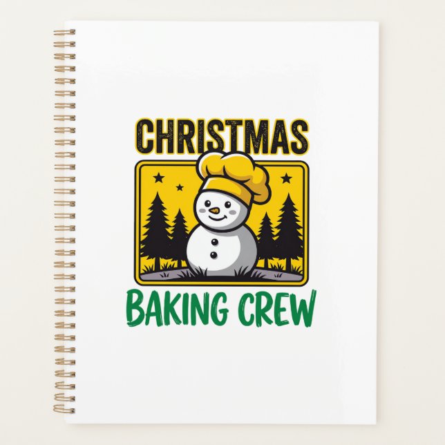 Agenda Equipe de Confeitaria de Natal Boneco de Neve Desi (Frente)
