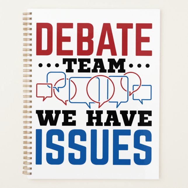 Agenda Equipe De Debate Temos Questões Engraçadas bater (Frente)