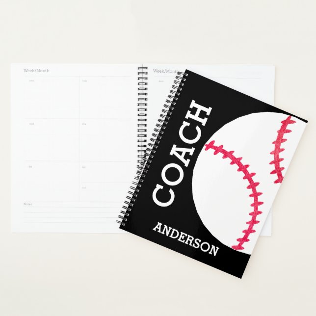 Agenda Equipe de Esporte Personalizada do Treinador Baseb (Exibição)