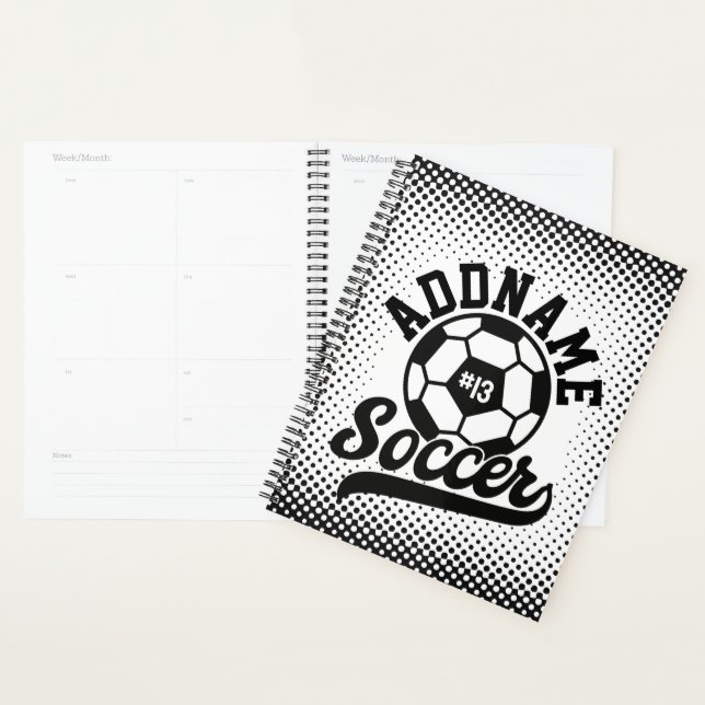 Agenda Equipe de futebol Personalizada do ADD NAME do jog (Exibição)