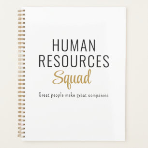 Agenda Equipe de Recursos Humanos com Citação Motivaciona
