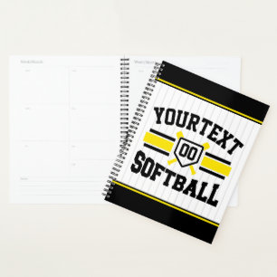 Agenda Equipe de Varsity do Softball Player de NOME DE AD
