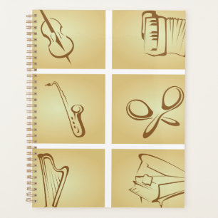 Agenda Esboço de Instrumentos Musicais