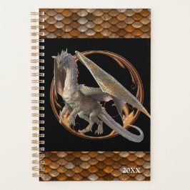 Agenda Escala de Metal de Dragão de Bronze