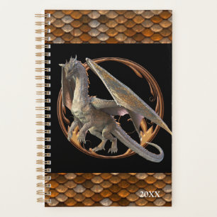 Agenda Escala de Metal de Dragão de Bronze