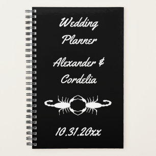 Agenda Escorpiões Brancos Góticos Personalizados