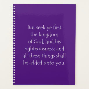 Agenda Escritura de Cotação Matthew 6 33