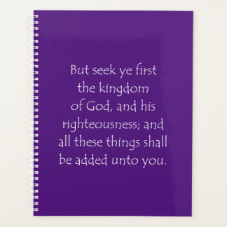 Agenda Escritura de Cotação Matthew 6 33