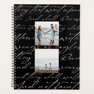 Agenda Escritura Esperar pelo Senhor Três Foto Preto