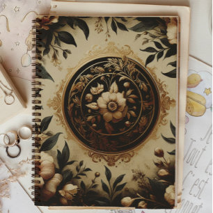 Agenda Escuro Acadêmico Carimbo Vintage Gothic Philatt