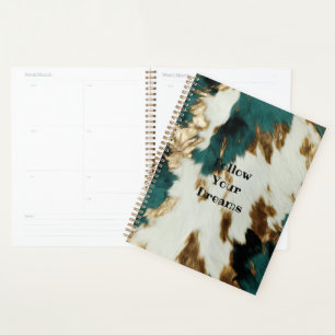 Agenda Esmeralda Dourada branca ocidental