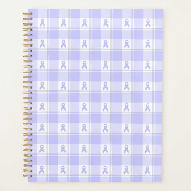 Agenda Esophageal Cancer Awareness Plaid Periwinkle (Frente)