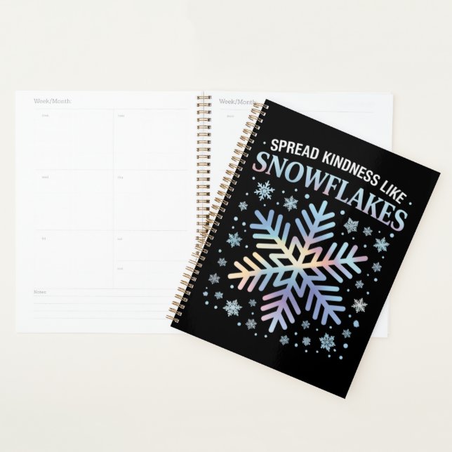 Agenda Espalhe Bondade Como Flocos de Neve Natal Professo (Exibição)