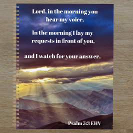 Agenda Espere Deus Salmo 5:3 Verso Bíblia