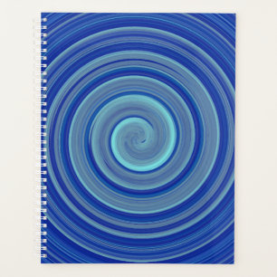 Agenda Espiral azul e turquesa
