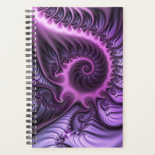 Agenda Espiral De Arte Fractal, Roxal, Rosa-Legal, vívida