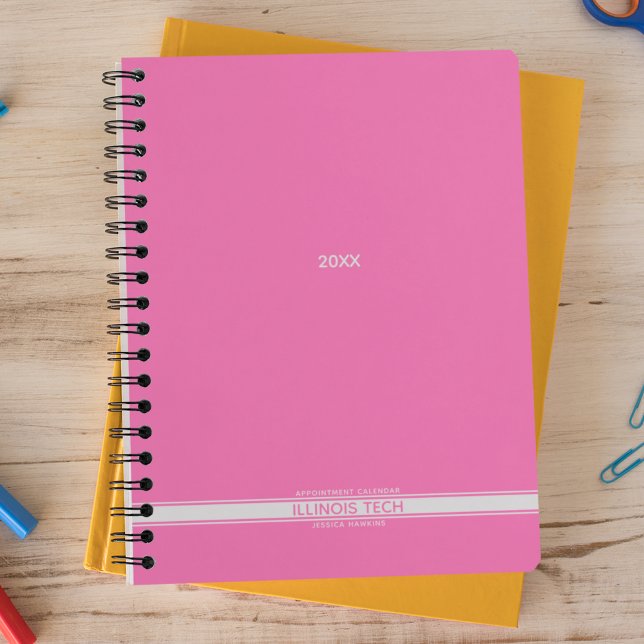 Agenda Espiral Semanalmente Rosa Quente (Criador carregado)