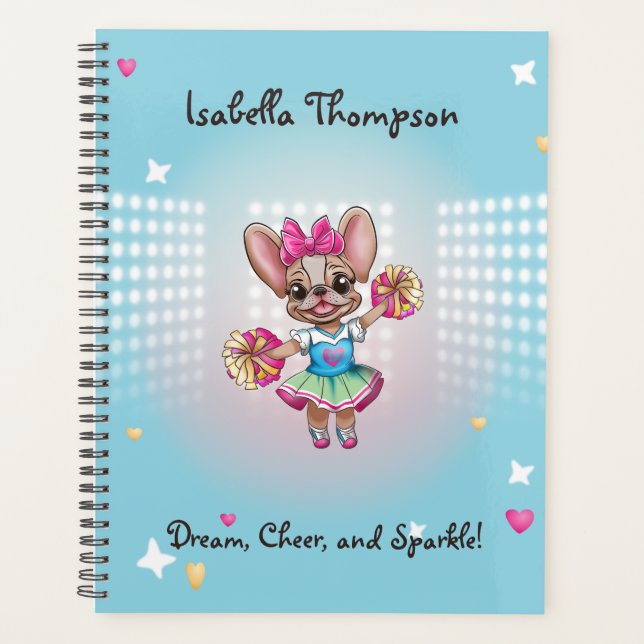 Agenda Espírito Escolar Pawsitivo Francês, Colorido, Boni (Frente)