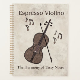 Agenda Espresso Violino-Violino criado com grãos de café-