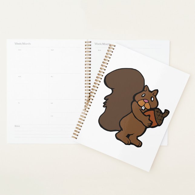 Agenda Esquilo com Noz Cute Animal da Floresta (Criador carregado)