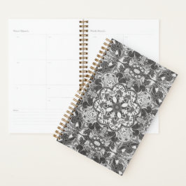 Agenda Esquilos - Mão Desenhada Mandala