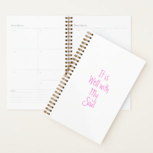 Agenda Está bem com o meu plano de inspiração cristã