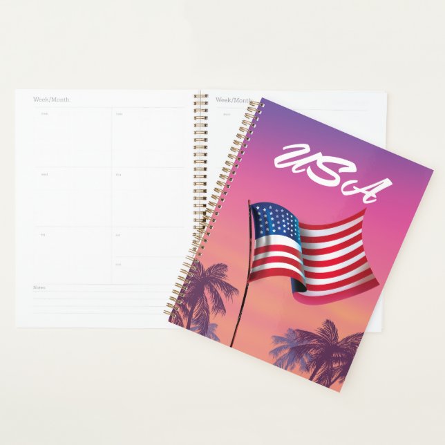 Agenda Estados Unidos estrelas e listras (Exibição)