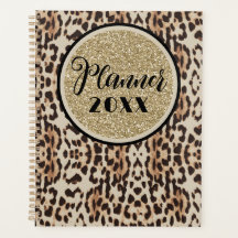 Estampa de leopardo com brilho dourado