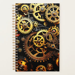 Agenda Estampunk Clockwork Gears 1004