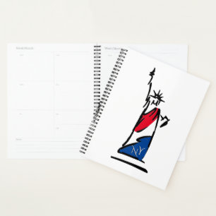Agenda Estátua da Liberdade / Listras da Dama da Liberdad